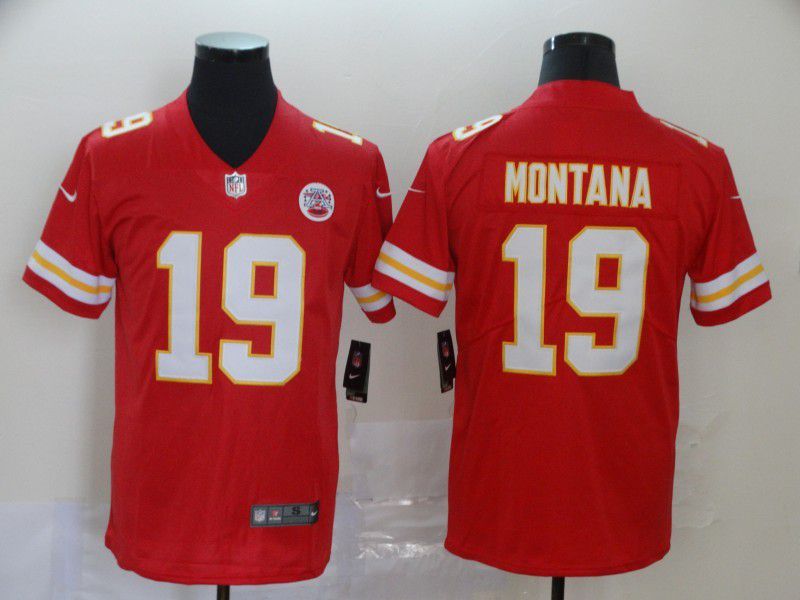 Men Kansas City Chiefs #19 Montana Red Nike Vapor Untouchable Limited NFL Jersey